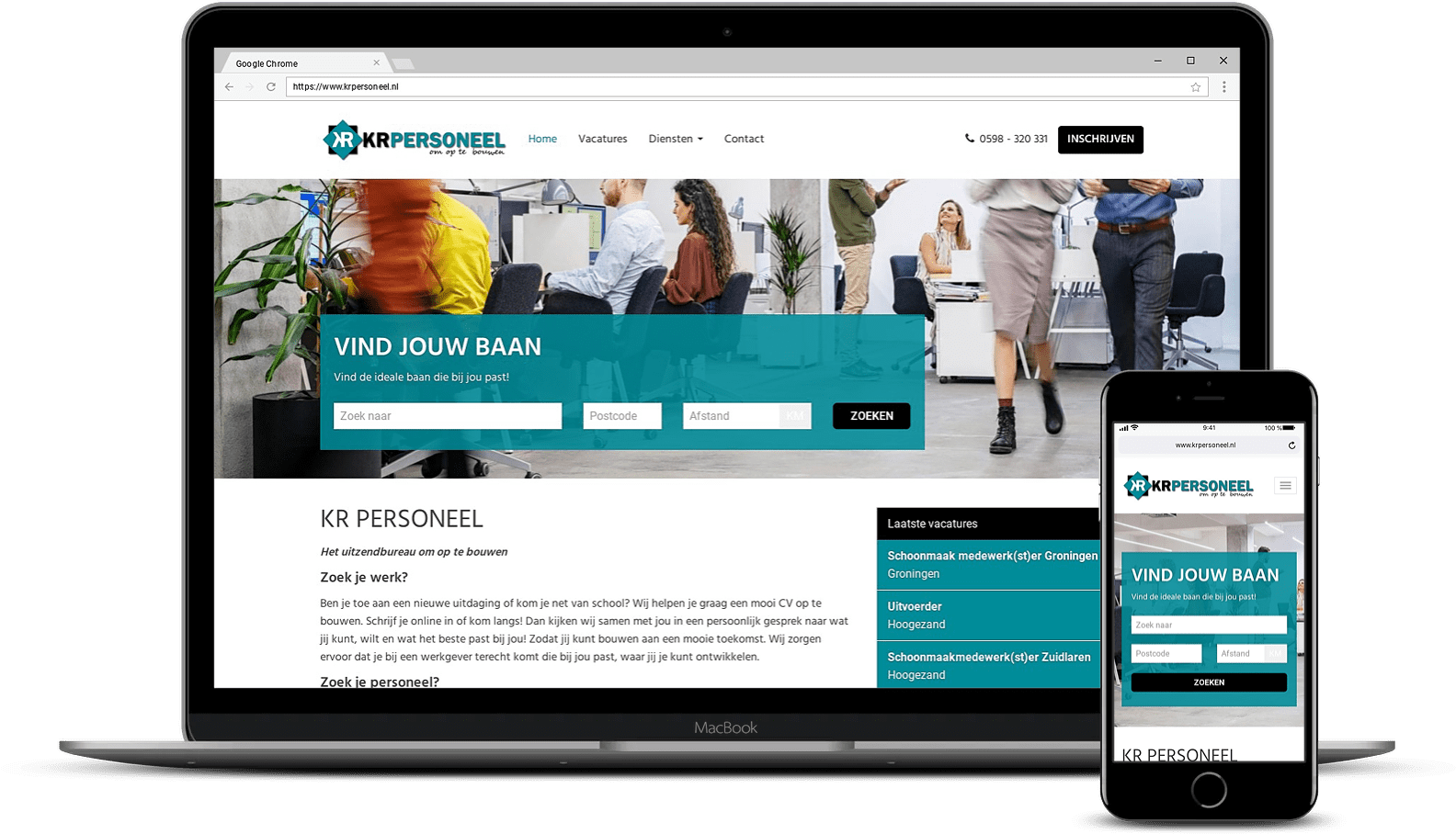 KRpersoneel Een recruitment website op maat