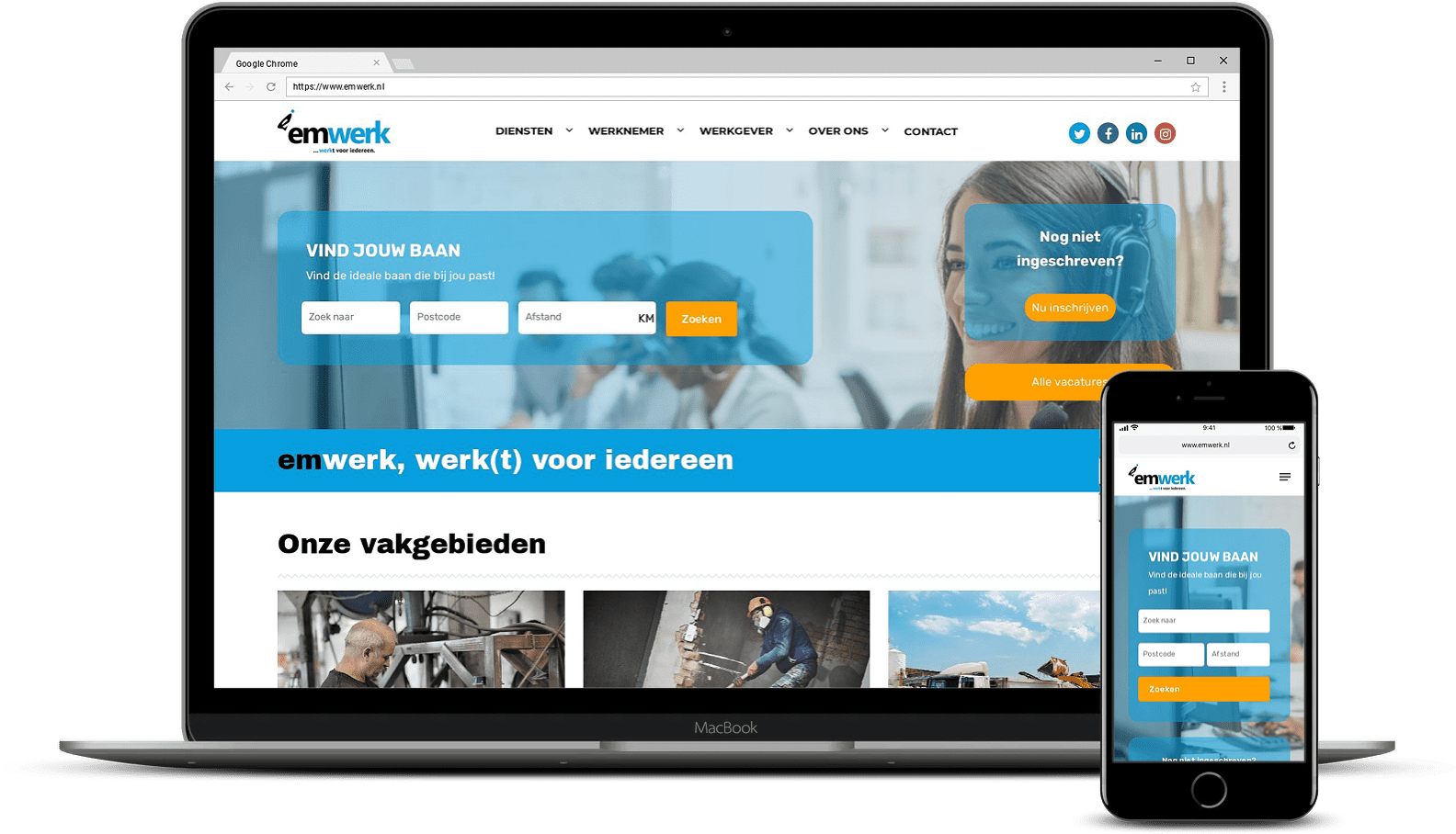 emwerk Een recruitment website op maat
