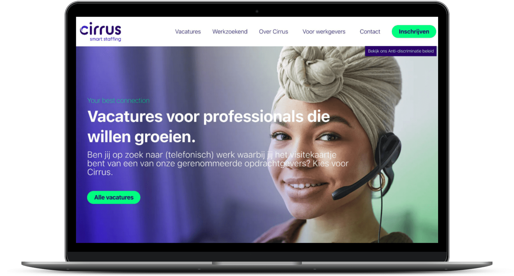 cirrus-home-1 Een recruitment website op maat